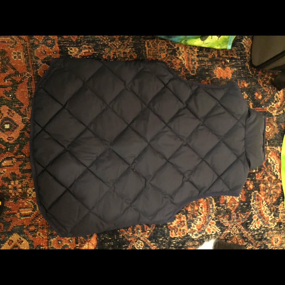 J.crew Navy Blue quilted Vest